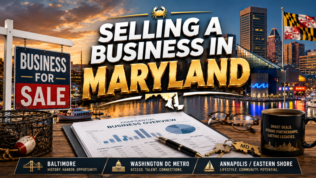 Selling a Business in Maryland: What Owners Should Know Selling a Business in Maryland: What Owners Should Know