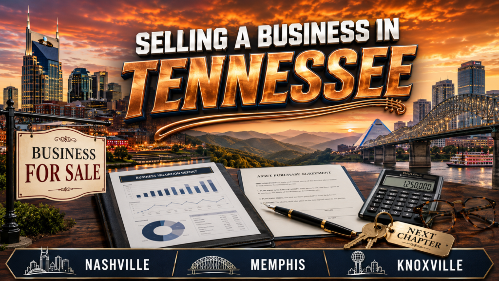 Selling a Business in Tennessee (2026 Guide) Selling a Business in Tennessee (2026 Guide)