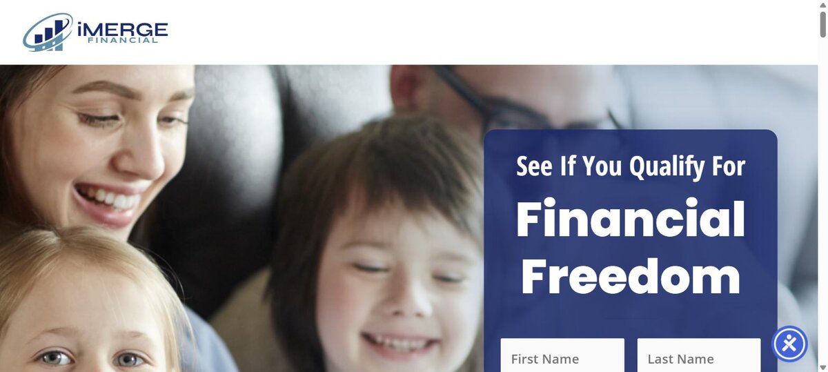 iMerge Financial homepage