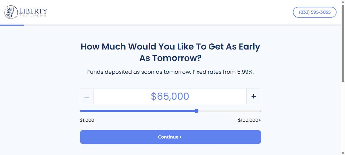 Liberty First Lending homepage